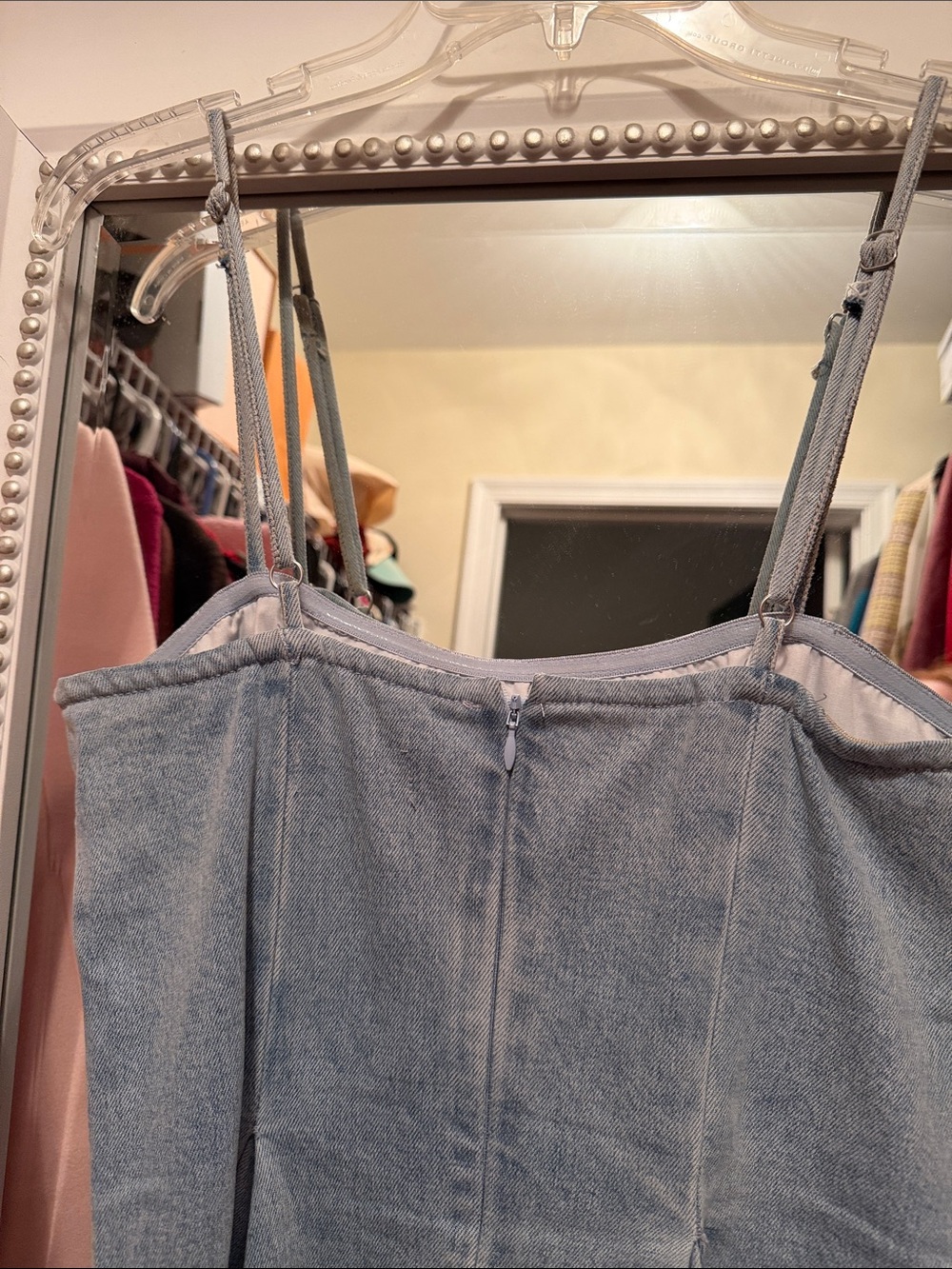 Meshki Light Blue Denim Maxi Dress - Picture 13 of 13